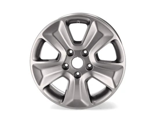 Alloy wheel photographed as a still packshot